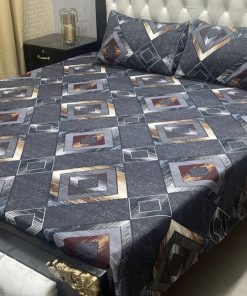 crystal cotton bedding set with fade resistant 3D print