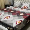 3D crystal cotton bedsheet for luxury bedroom look