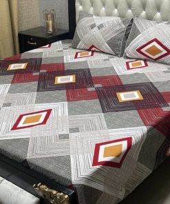 3D crystal cotton bedsheet for luxury bedroom look