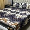 luxurious 3D crystal cotton bedding with smooth texture long lasting crystal cotton bedsheet with bold print