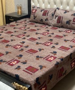 smooth and breathable 3D crystal cotton bedsheet