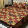 3D patterned crystal cotton bedsheet for bedroom styling
