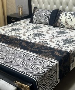 colorful and soft 3D crystal cotton bedsheet