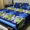 smooth crystal cotton design bedsheet for home decor 3D printed bedsheet set with durable cotton crystal fabric