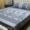premium crystal cotton bedsheet with elegant pattern