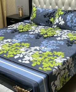 luxury cotton crystal bedsheet with beautiful 3D artwork soft breathable 3D bedsheet made from crystal cotton