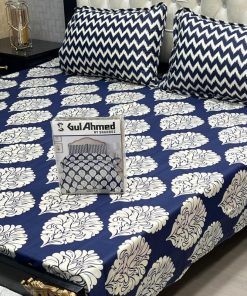 Soft cotton mix Gul Ahmed king size printed bedding gift pack