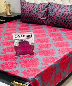 Premium Gul Ahmed cotton mix king bedsheet full printed collection