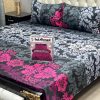 Gul Ahmed printed king bedsheet cotton mix 3 piece bedding