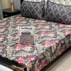 Gul Ahmed king size cotton mix printed bedsheet gift pack for bedroom