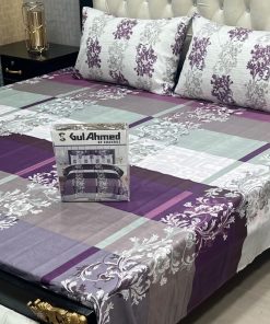 Trend printed cotton mix Gul Ahmed king bedsheet