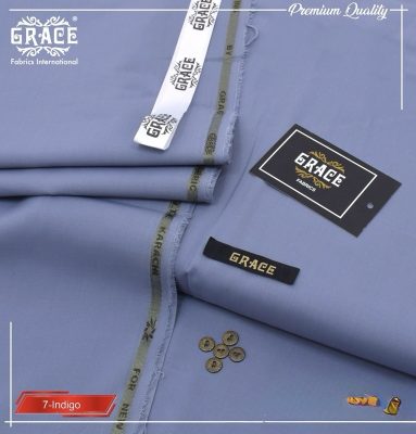 Grace Fabrics premium men summer wash and wear unstitched suit