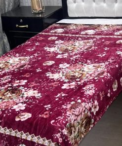 Printed soft fleece single bed AC blanket suitable for all weather use