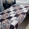 Printed single bed AC blanket with breathable fleece fabric