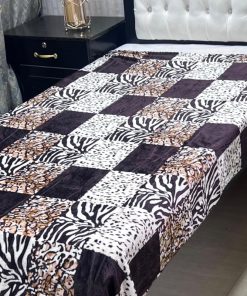 Printed single bed AC blanket with breathable fleece fabric