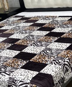 Printed double bed AC blanket with breathable fleece fabric