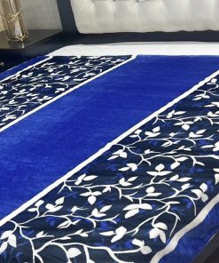 Printed soft fleece double bed AC blanket suitable for all weather use