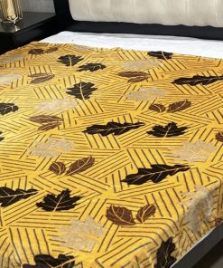 Color guaranteed printed fleece AC blanket for double bed