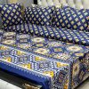 7Pc printed comforter set king size cotton mix luxury bedding
