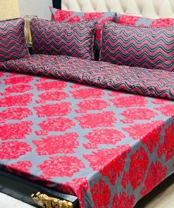 Luxury winter comforter set king size with printed design