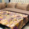Soft printed comforter set for king size bed cotton mix