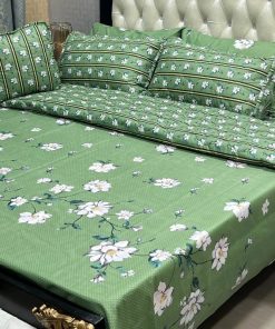 Hotel style king size printed comforter set cotton mix