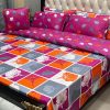 7pc printed bedding set king size modern bedroom look