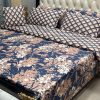 7pc printed comforter set king size home bedding