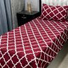 Crystal cotton bed sheet 3D single pair with soft fabric and durable quality