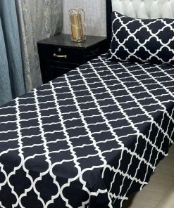 Crystal cotton bedsheet 3D for single bed comfort