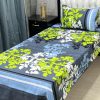 Crystal cotton bed sheet 3D single bed size with breathable cotton fabric