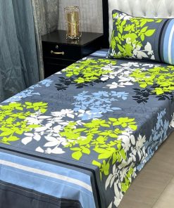 Crystal cotton bed sheet 3D single bed size with breathable cotton fabric