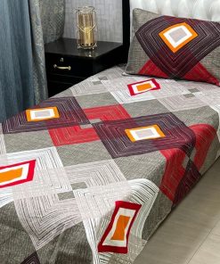 Crystal cotton bed sheet 3D single size with premium cotton comfort