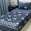 Crystal cotton bed sheet 3D for single bed with smooth cotton texture
