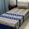 3D cotton bedsheet for single bed with durable fabric quality
