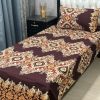 Single pair 3D bedsheet with breathable and soft crystal cotton fabric
