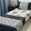 Single pair bedsheet 3D with elegant cotton design
