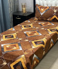 Single bed sheet 3D with breathable crystal cotton fabric