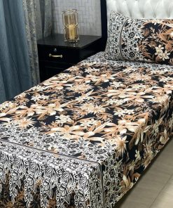 Crystal cotton bed sheet 3D with smooth comfort