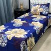 CB-03 Crystal Cotton Single Pair Bed Sheet 3D with Pillow Covers