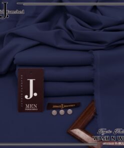 J. Navy Blue Color Wash and Wear Suit Premium Summer Collection for Men
