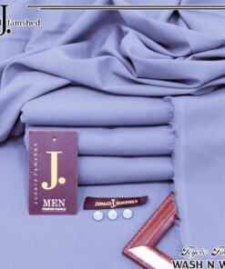 J. Grey Blue Color Wash and Wear Suit Premium Summer Collection for Men