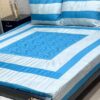 Luxury Cotton Patchwork Embroidered King Size Bedsheet SKU-KPB-18 with Pillow Covers