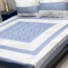 Premium Printed Embroidered King Size Bedsheet SKU-PPB-14 with Pillow Covers