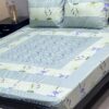 Luxury Patchwork Embroidered King Size Bedsheet SKU-KPB-13 with Pillow Covers