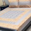 Handcrafted Embroidered King Size Bedsheet SKU-KPB-12 with Matching Pillow Covers