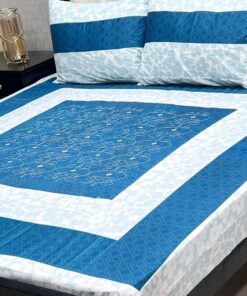 Designer Embroidered King Size Bedsheet SKU-KPB-05 with Pillow Covers