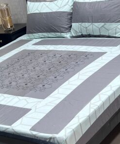 Premium Embroidered King Size Bedsheet SKU-KPB-04 with Pillow Covers