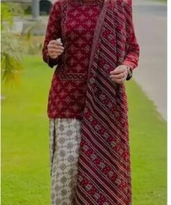 Premium Bin Saeed Women's Lawn Suit with Elegant Allover Digital Print