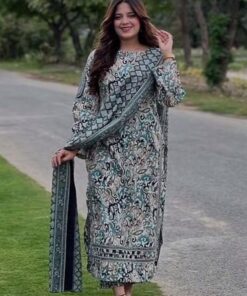 Premium Women's Summer Digital Printed Lawn Suit by Bin Saeed